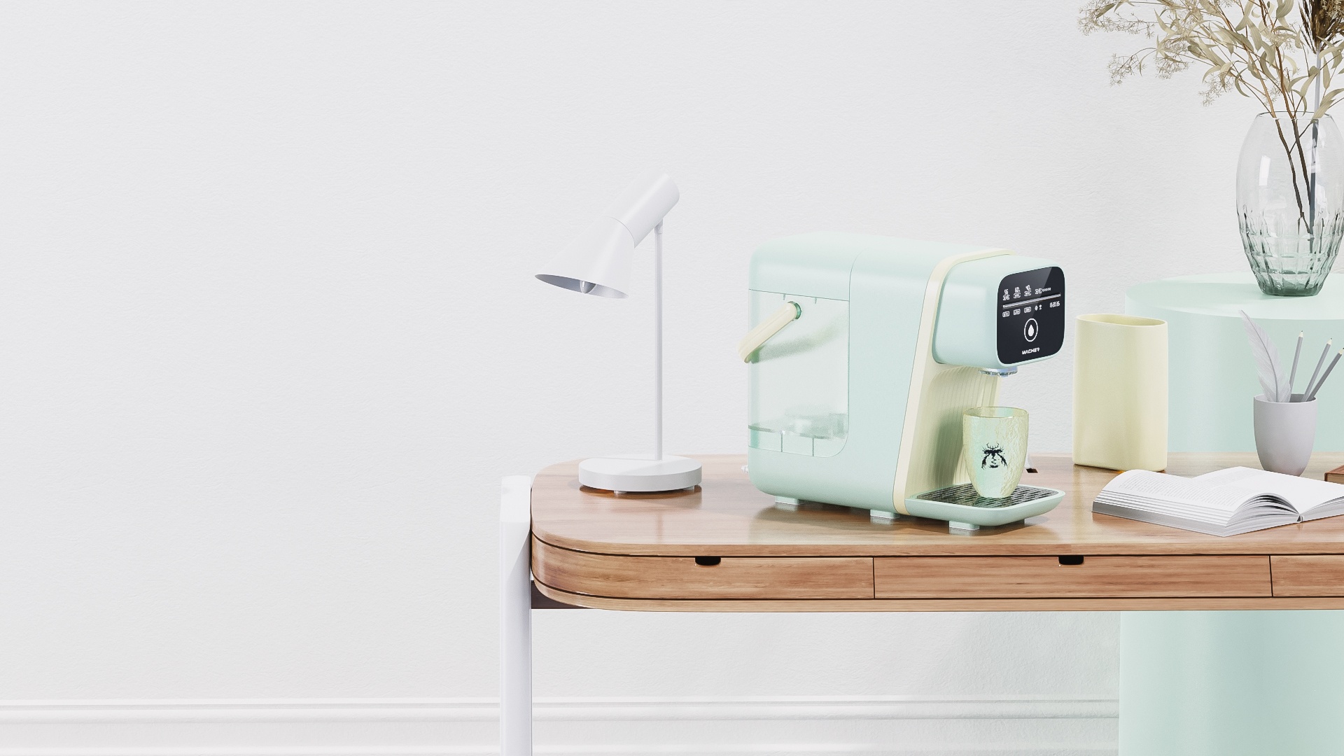 易開得凈水器 小家電中的健康守護(hù)者，以堅(jiān)果視覺工廠的攝影美學(xué)呈現(xiàn)